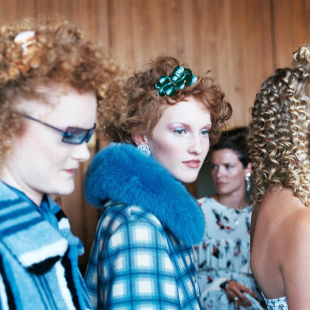 Saks Potts backstage at Copenhagen Fashion Week. Photo: @sakspotts/Instagram