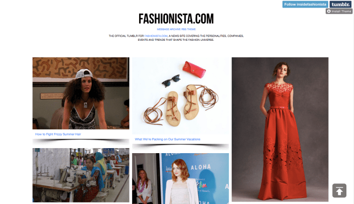 Hey, look, Fashionista even has a Tumblr!