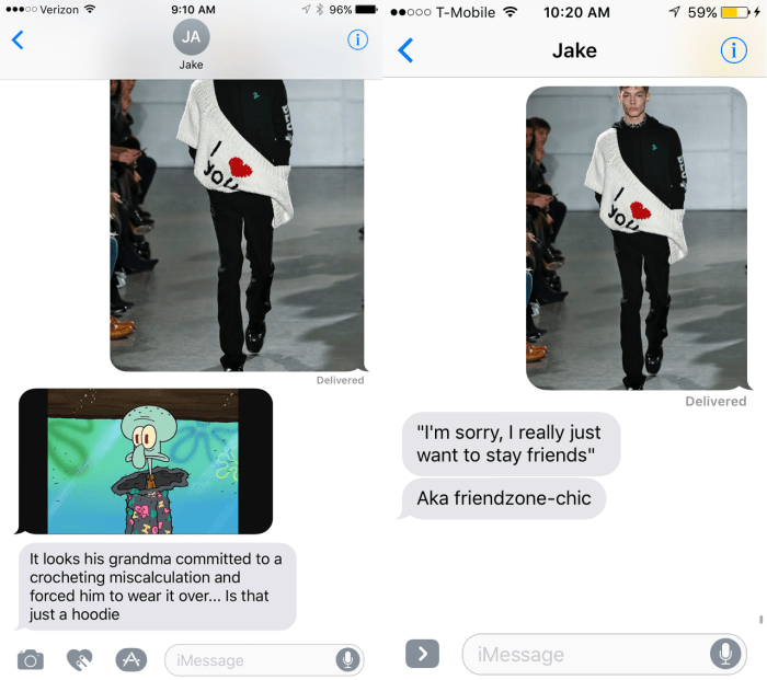 Left: Tyler's friend, Jake. Right: Karina's boyfriend, Jake. (Editor's note: These are not the same person.)