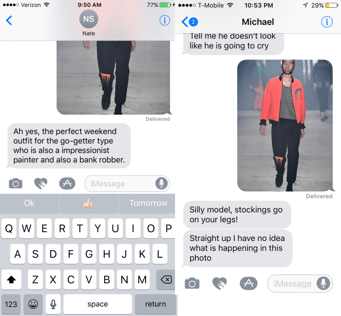 Left: Alyssa's friend, Nate. Right: Karina's friend, Michael.