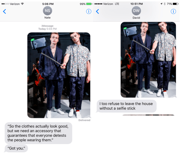 Left: Alyssa's friend, Nate. Right: Stephanie's friend, David.
