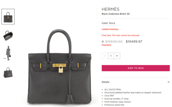 Screengrab: Saks Off Fifth