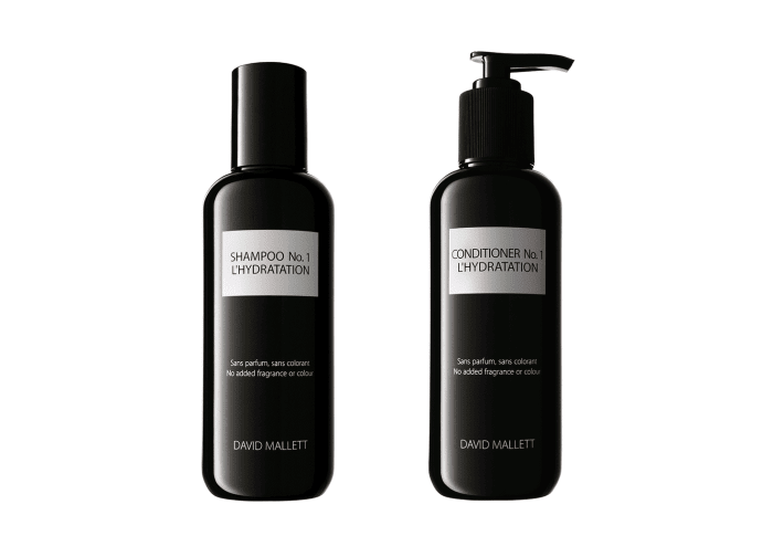 David Mallett Shampoo No.1 L'Hydration, $45, and Conditioner No.1 L'Hydration, $50, available at Net-a-Porter.