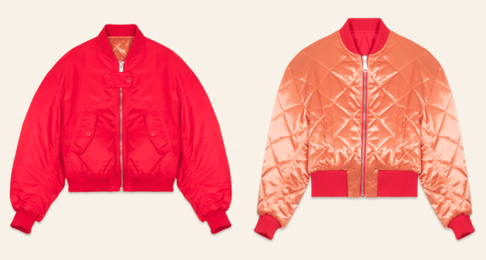 Maje x Schott Cropped Reversible Bomber Jacket, $495, available at Maje.