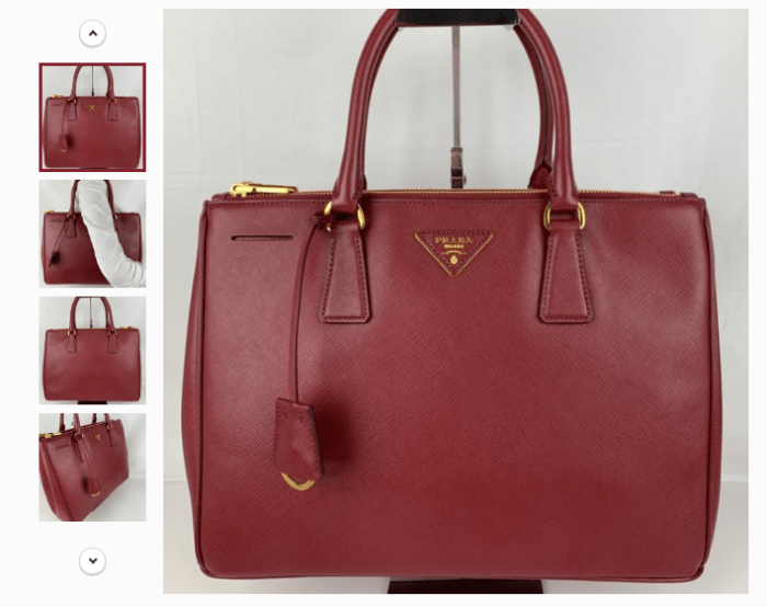 A Prada bag for sale on Shannon Jean's Poshmark store Rebounded. Photo: Courtesy of Shannon Jean