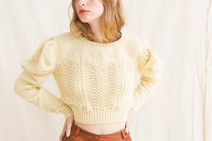 Tach Clothing Begonia Sweater, $196, available here.