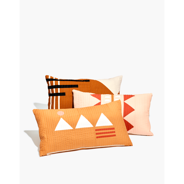Pillows by Quiltkween, one of the artisans in Madewell's Hometown Heroes Collective. Photo: Courtesy of Madewell
