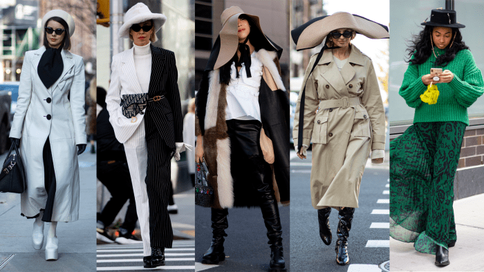 On the street at New York Fashion Week Fall 2020.