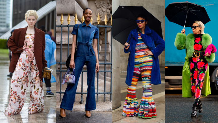 On the street at Paris Fashion Week Fall 2020.