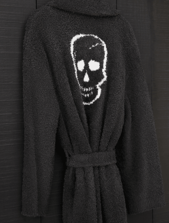 Barefoot Dreams CozyChic Skull Robe, $198, available here.