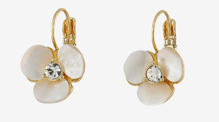 kate spade drop floral earrings