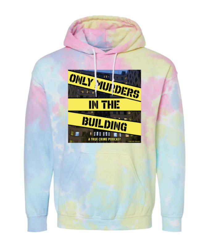 ONLY MURDERS IN THE BUILDING TIE DYE HOODIE