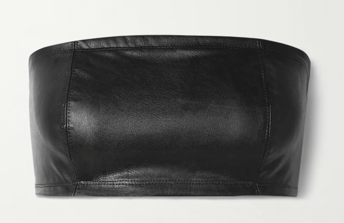 black commando bandeau leather