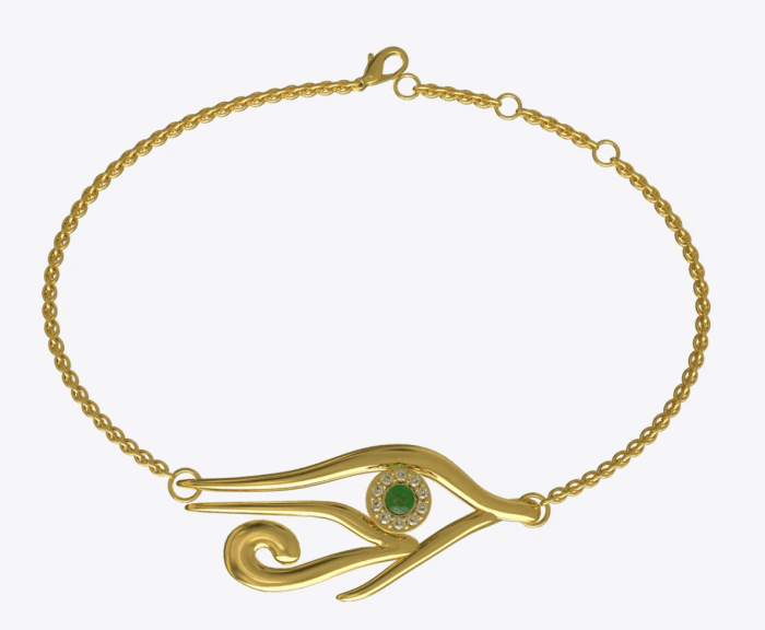 khiry gold horus bracelet
