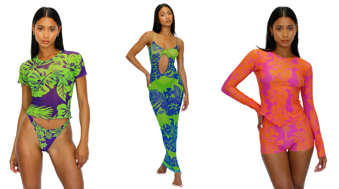Melissa Simone's Spring 2022 collection introduces a dress, shorts, a sarong and swim tops to the collection.