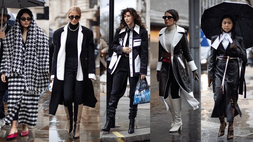 Black-And-White Looks Were Everywhere Over the Weekend at London ...
