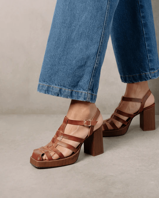 Alohas Rollers Brown Vegan Sandals, $71 (from $84), Available here.