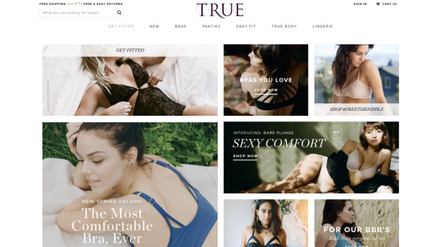 True & Co.'s website.