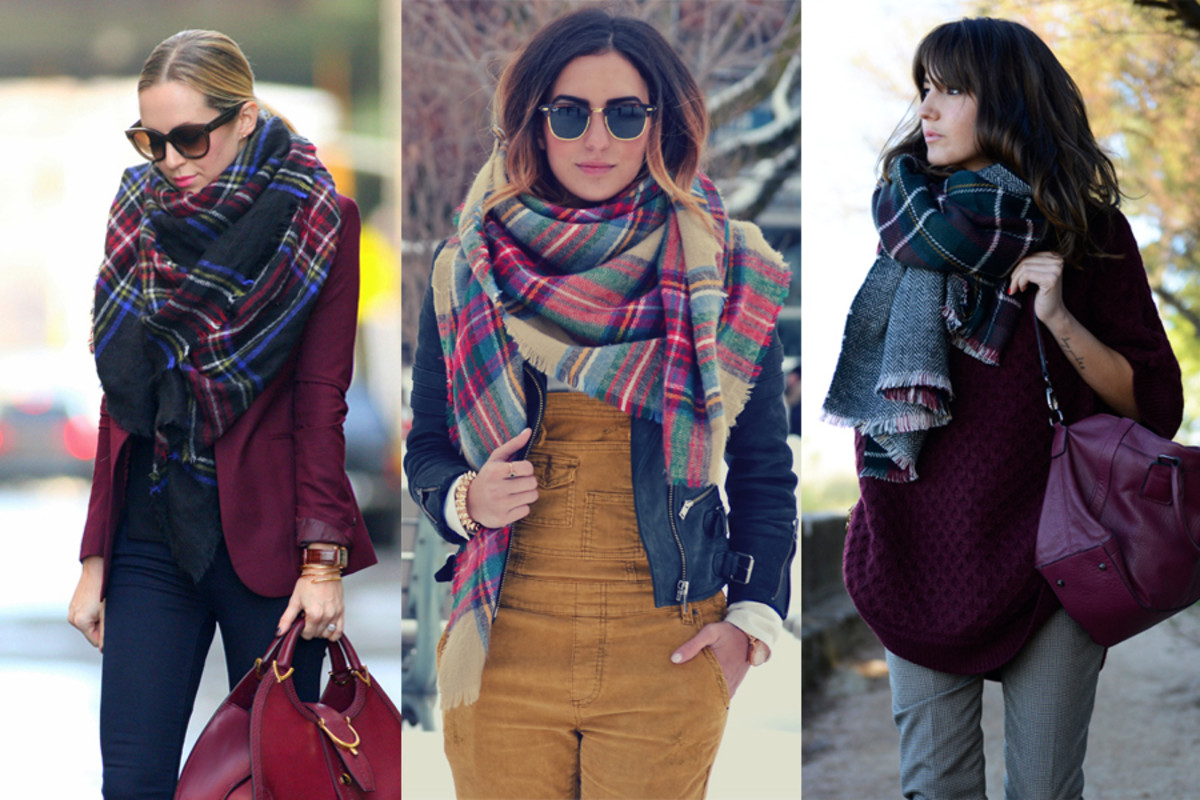 How to Wear a Blanket Scarf