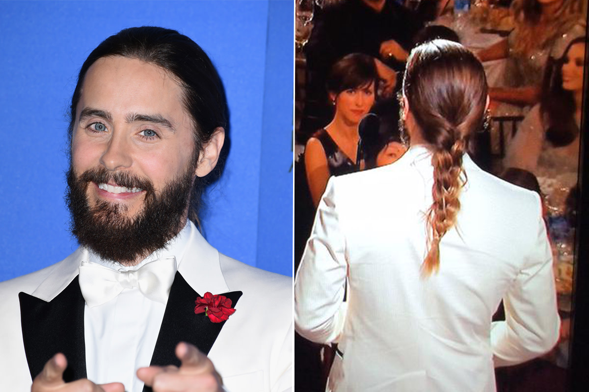 Beard in the front, braid in the back. Photos: Steve Granitz/Getty Images & Carly Cardellino Twitter