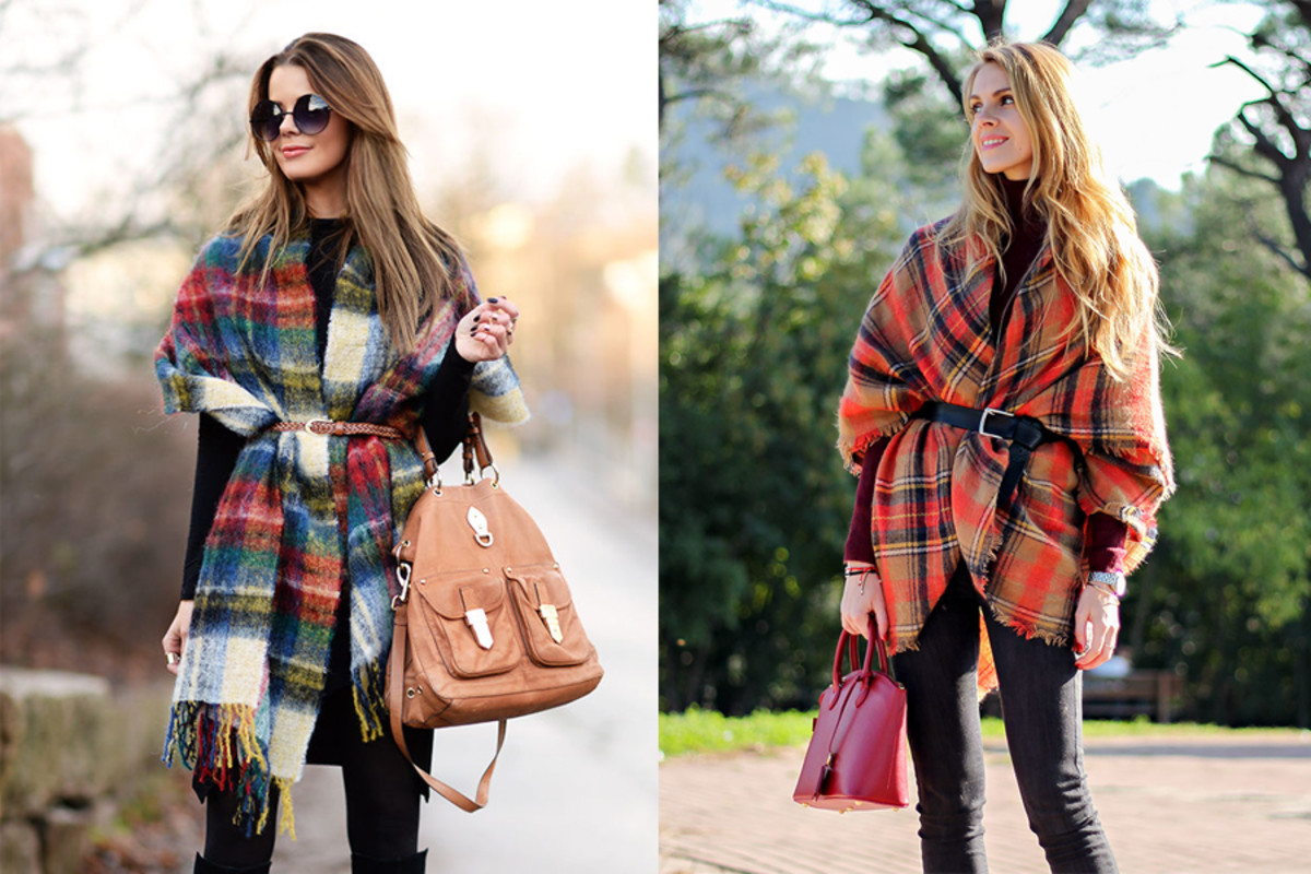 4 Ways to Wear a Blanket Scarf 