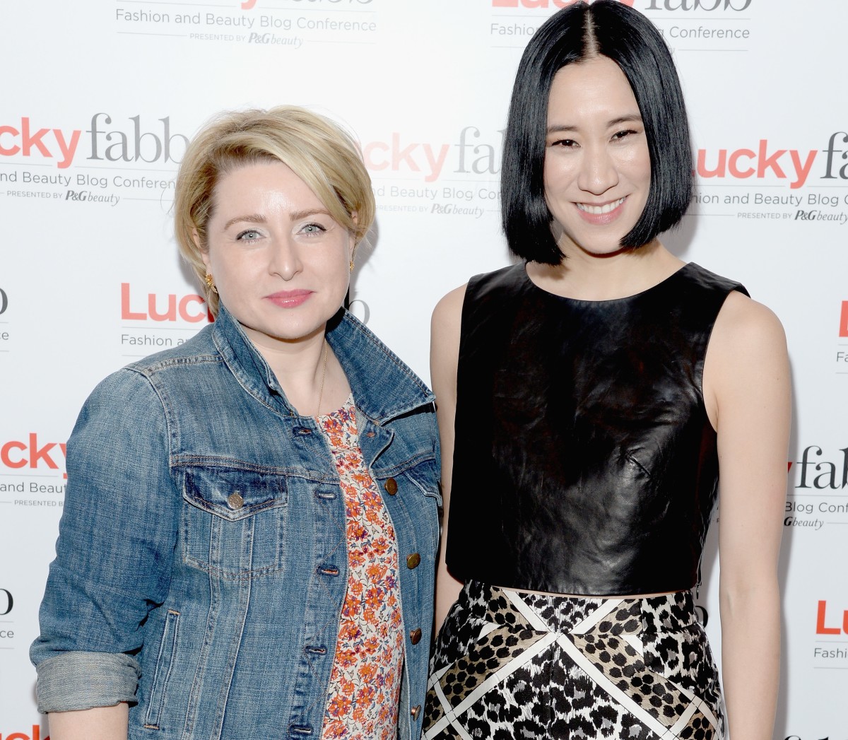 The Lucky Group President Gillian Gormand Round and Chief Creative Officer Eva Chen in April. Photo: Michael Kovac/Getty Images for Lucky