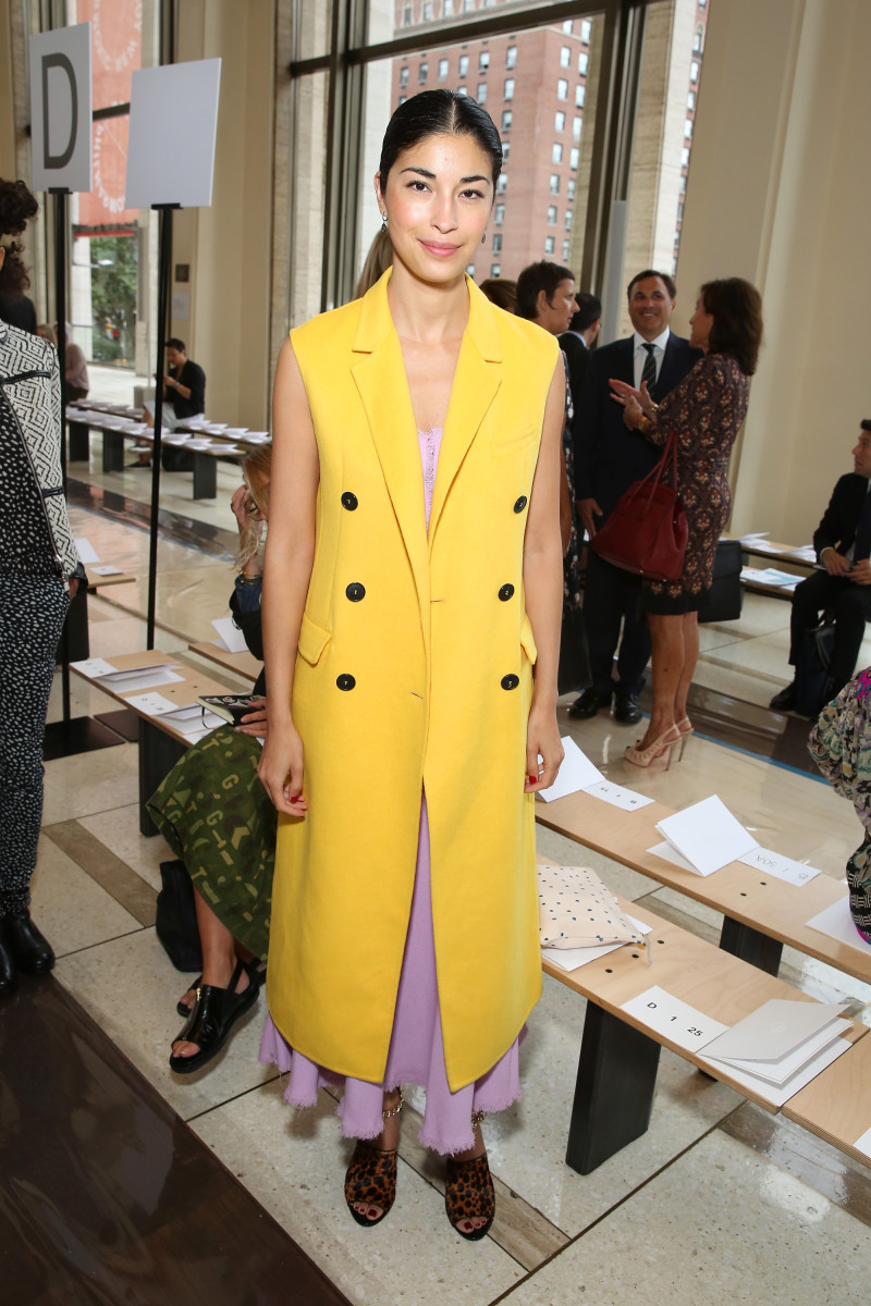 Caroline Issa at New York Fashion Week. Photo: Cindy Ord/Getty Images