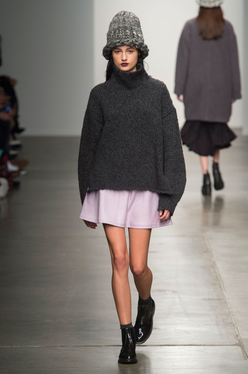 A look from Timo Weiland's fall 2015 collection. Photo: Imaxtree