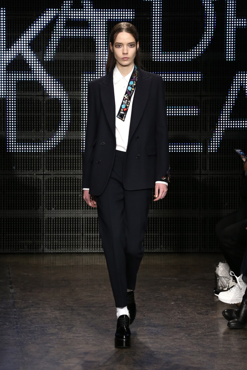 A look from DKNY fall 2015. Photo: Neilson Barnard/Getty Images