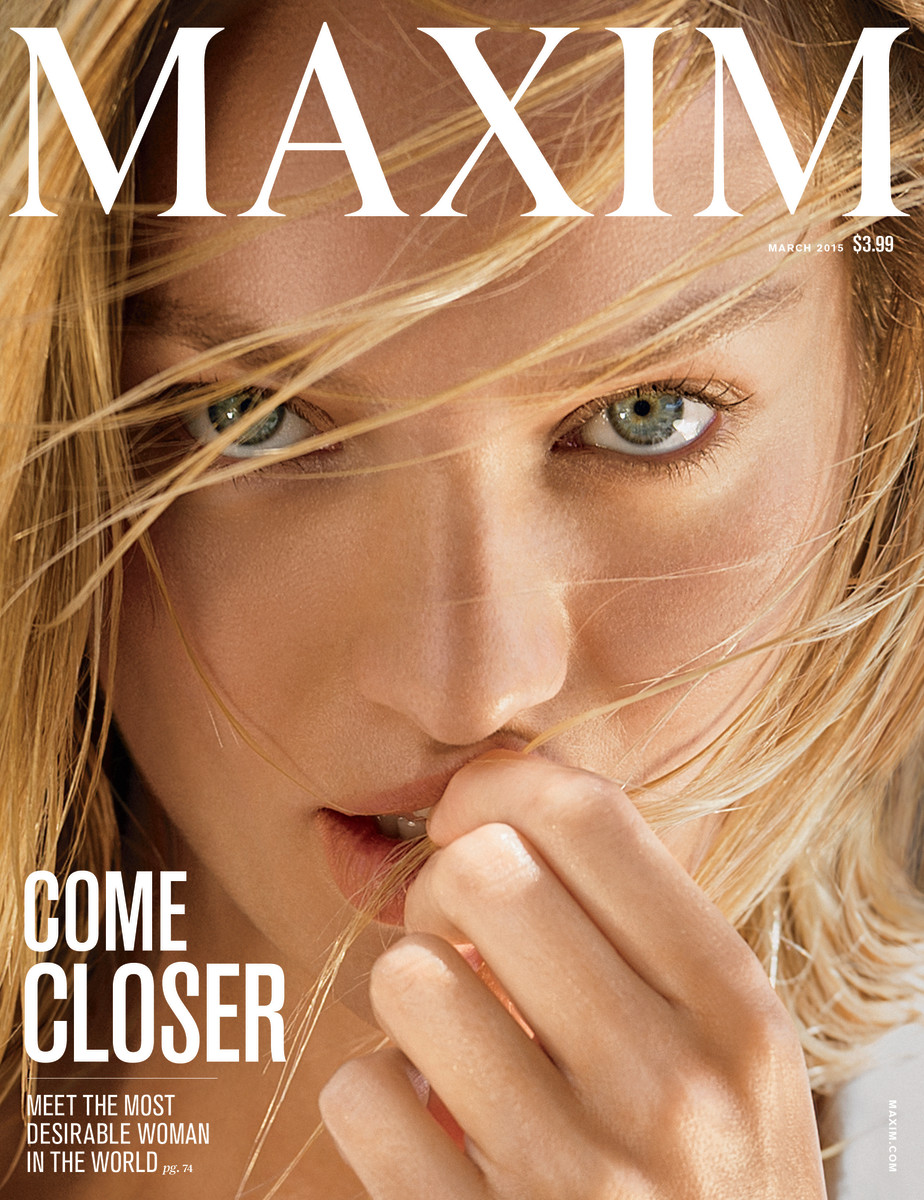 The cover of Kate Lanphear's first Maxim issue as editor-in-chief. Photo: Maxim