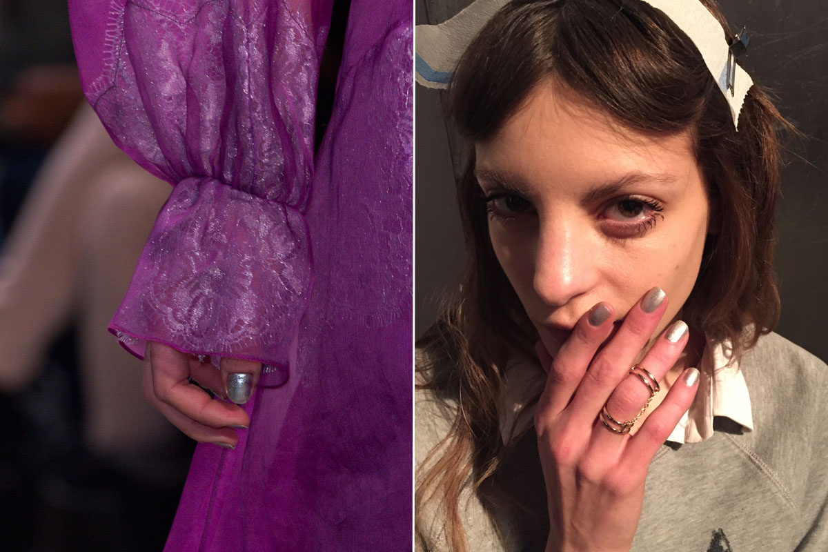 Nails at Honor and Creatures of the Wind. Photos: Imaxtree & Cheryl Wischhover/Fashionista