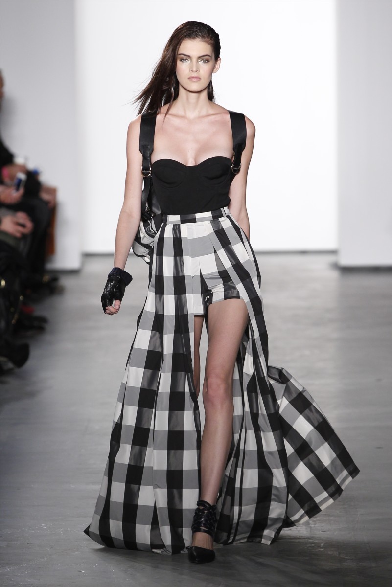 A look from Sass & Bide's fall 2014 collection, Middleton and Clark's last for the label. Photo: Joe Kohen/Getty Images