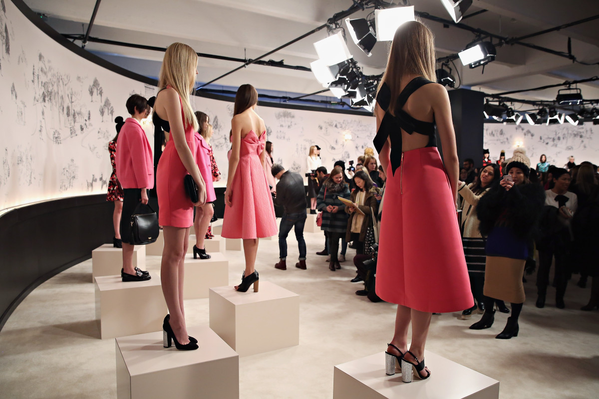 The scene at Kate Spade's fall 2015 presentation. Photo: Cindy Ord/Getty Images