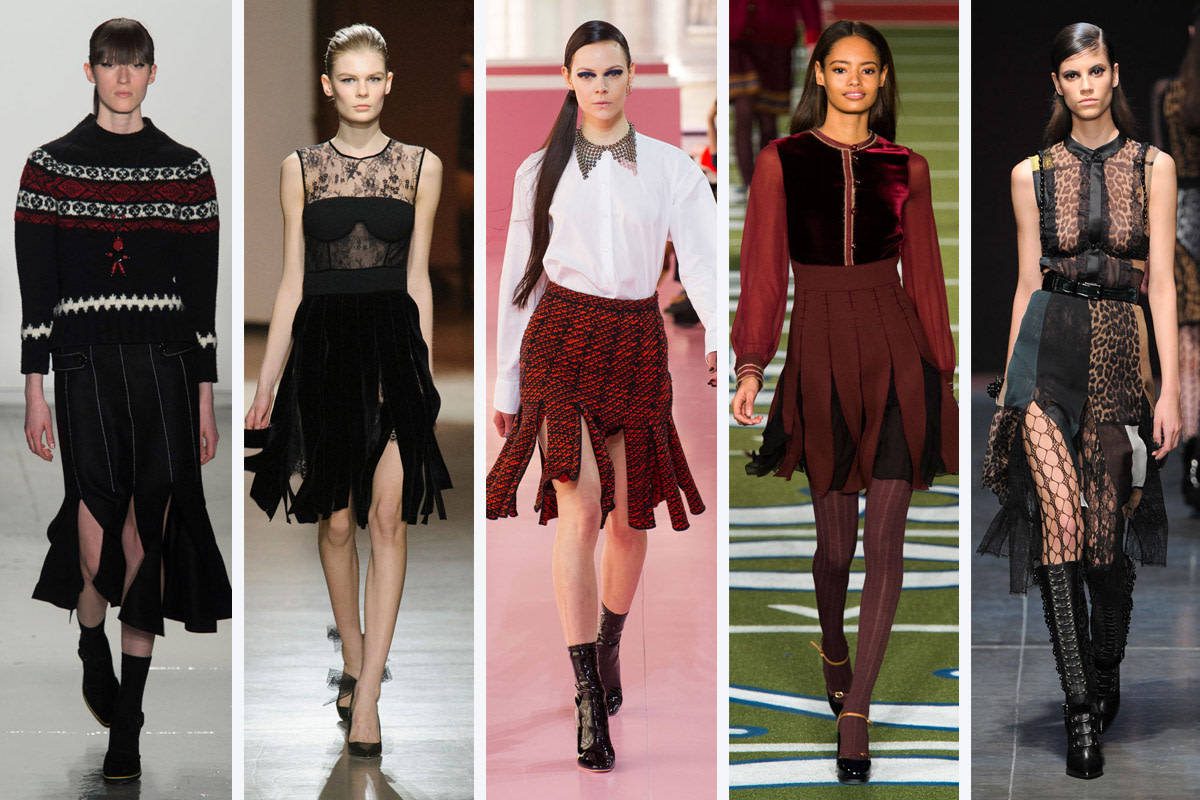 From left to right: Suno, Oscar de la Renta, Christian Dior, Tommy Hilfiger and Angelo Marani. Photos: Imaxtree