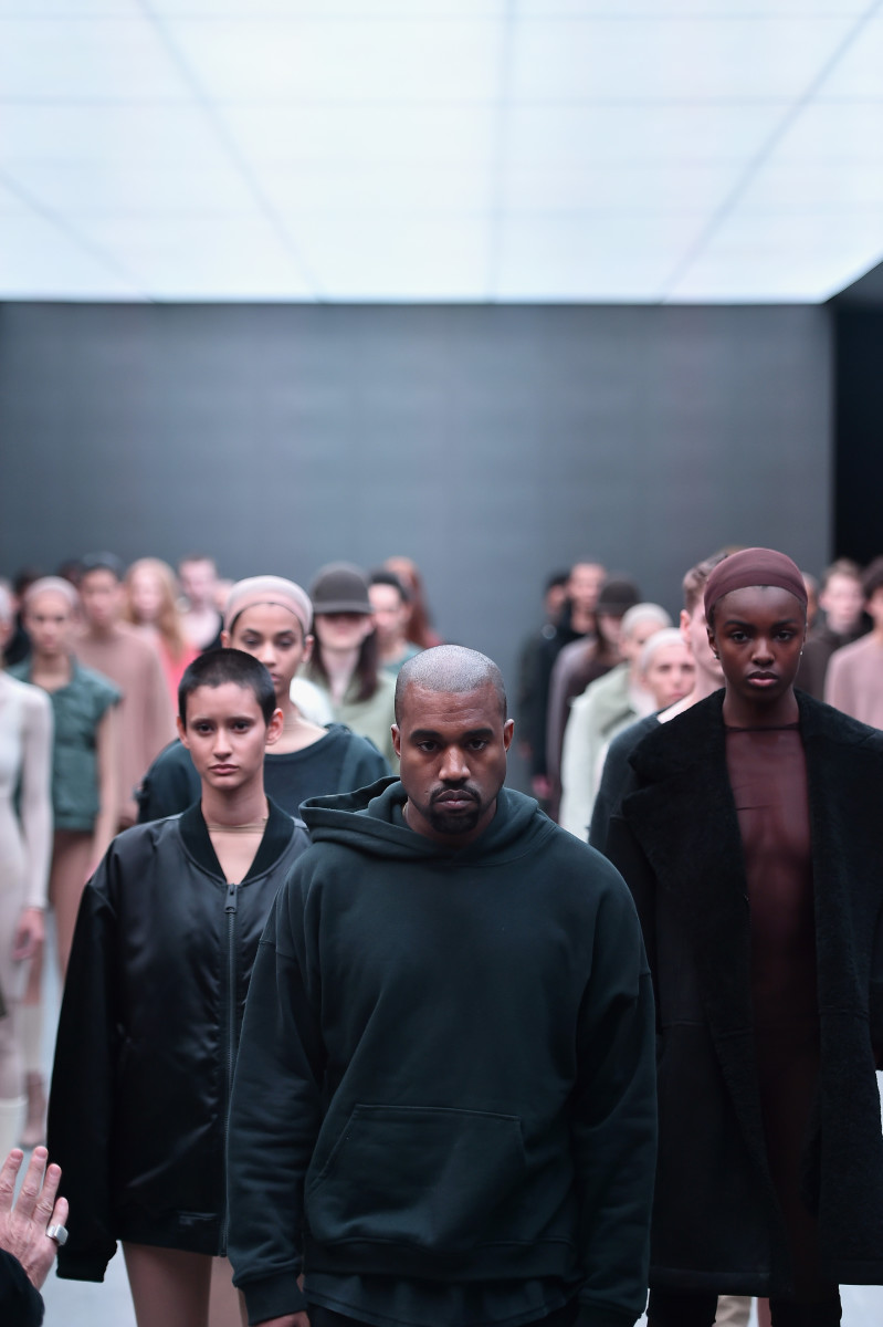 Kanye West at the Kanye West x Adidas fall 2015 show. Photo: Theo Wargo/Getty Images for adidas