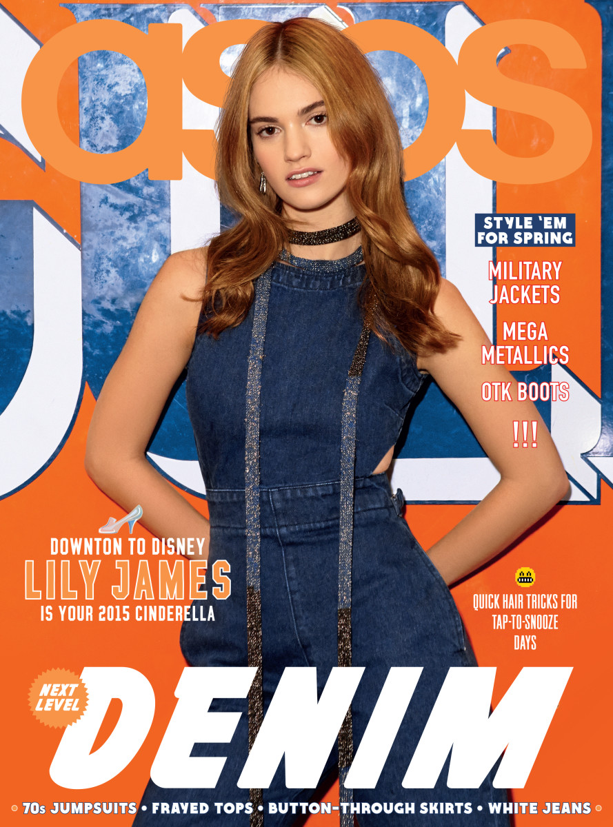 The magazine's most recent cover star, Lily James. Photo: Asos