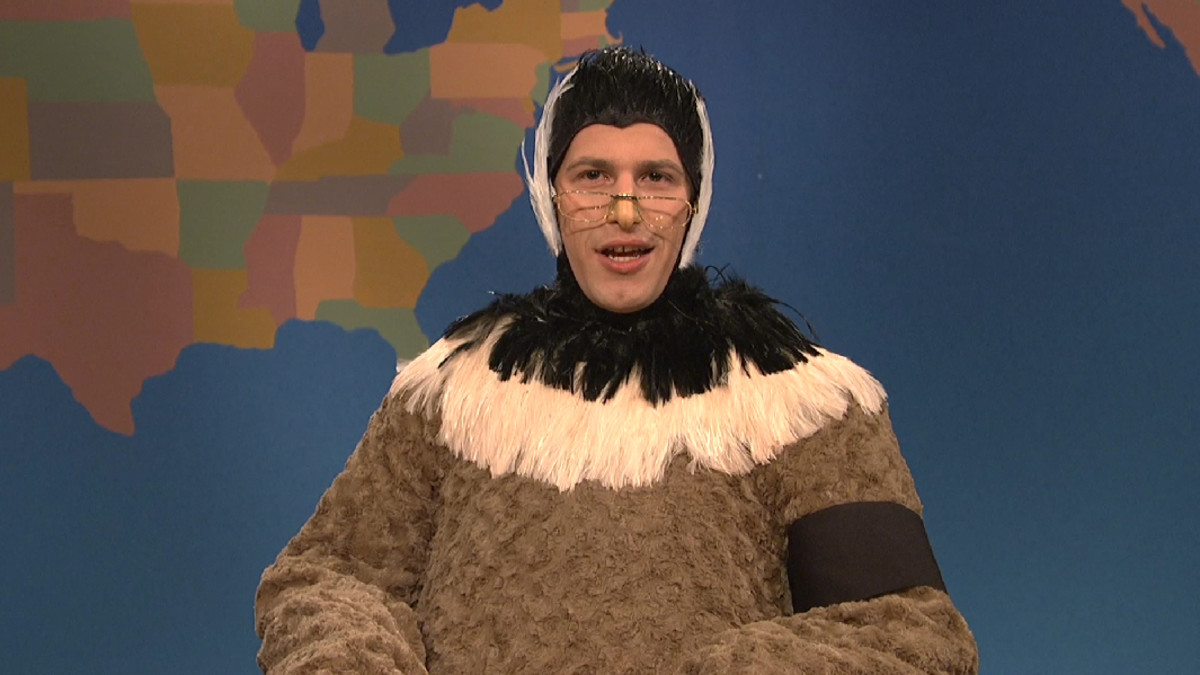 Andy Samberg goose costume SNL
