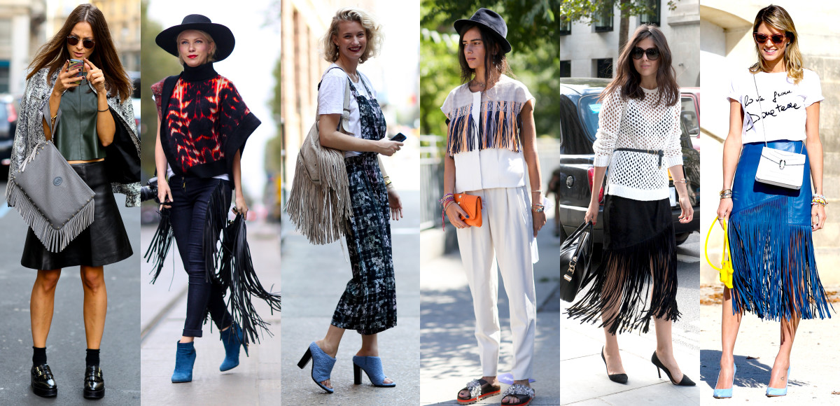 Street style looks from outside the spring 2015 shows in Milan, Milan, New York, New York, London and Paris. Photos: Imaxtree