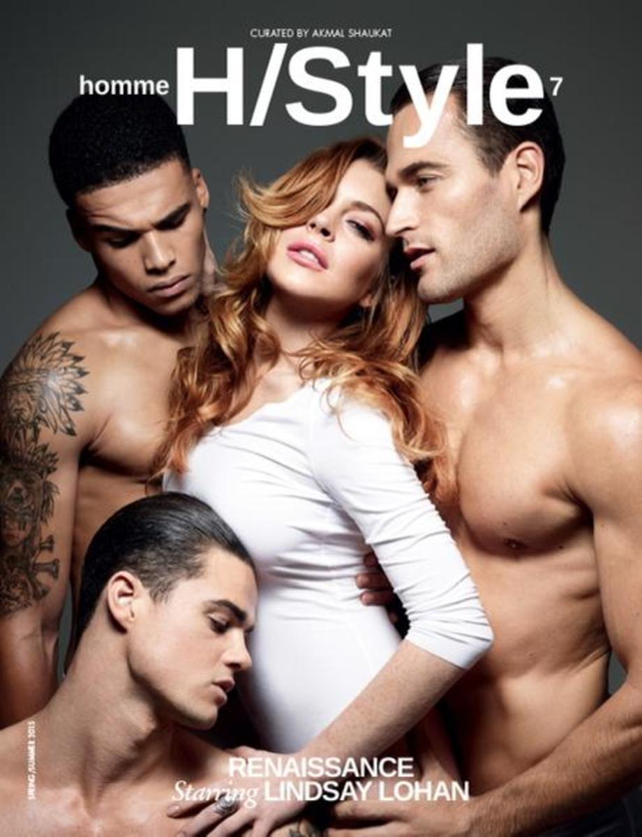 Lindsay Lohan for 'Homme Style Magazine.'