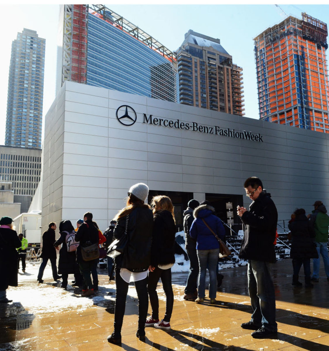 Bye bye, Lincoln Center. It's been real. Photo: Andrew H. Walker/Getty Images for Mercedes-Benz Fashion Week