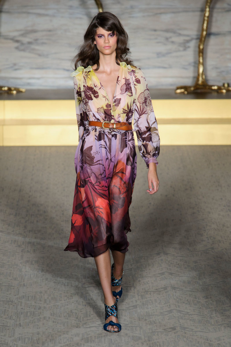 A look from Matthew Williamson's spring 2015 collection show. Photo: Imaxtree