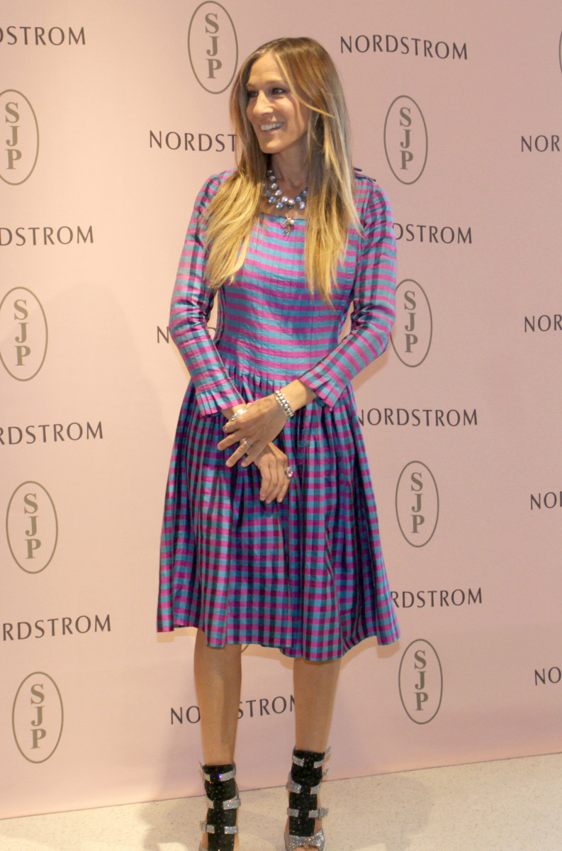 Sarah Jessica Parker at a SJP Collection event at Nordstrom in San Juan, Puerto Rico last month. Photo: GV Cruz/Stringer/Getty Images