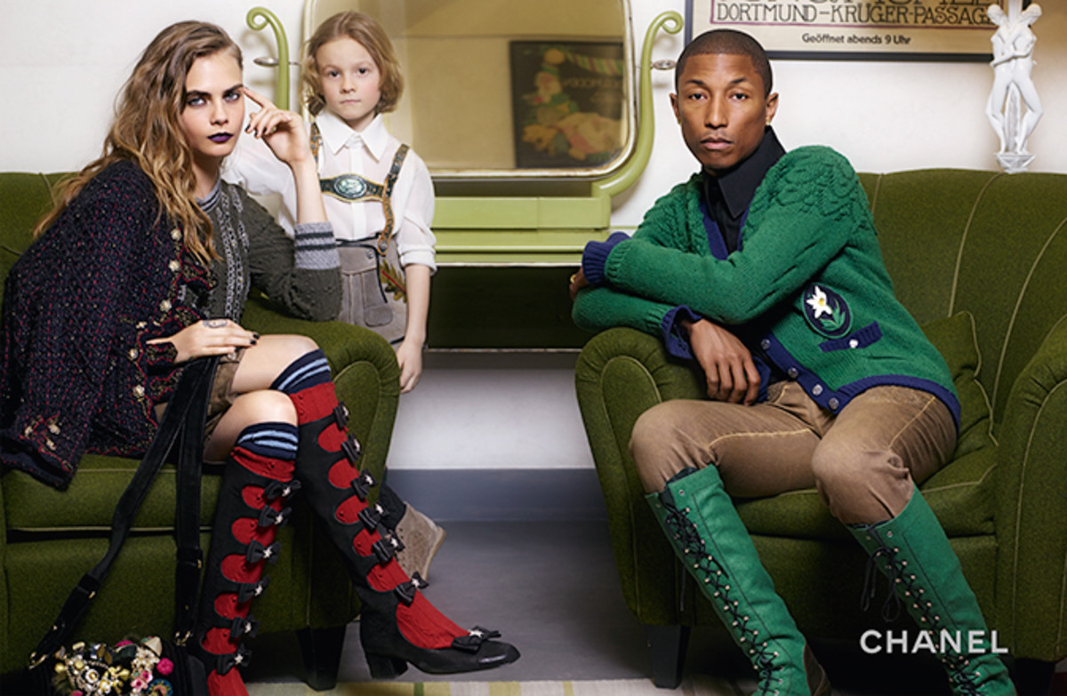 Pharrell Stars Alongside Cara Delevingne in Chanel Pre-Fall Campaign -  Fashionista