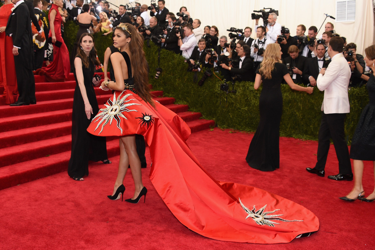 Zendaya at the Met Gala in Fausto Puglisi. Photo: Larry Busacca/Getty Images