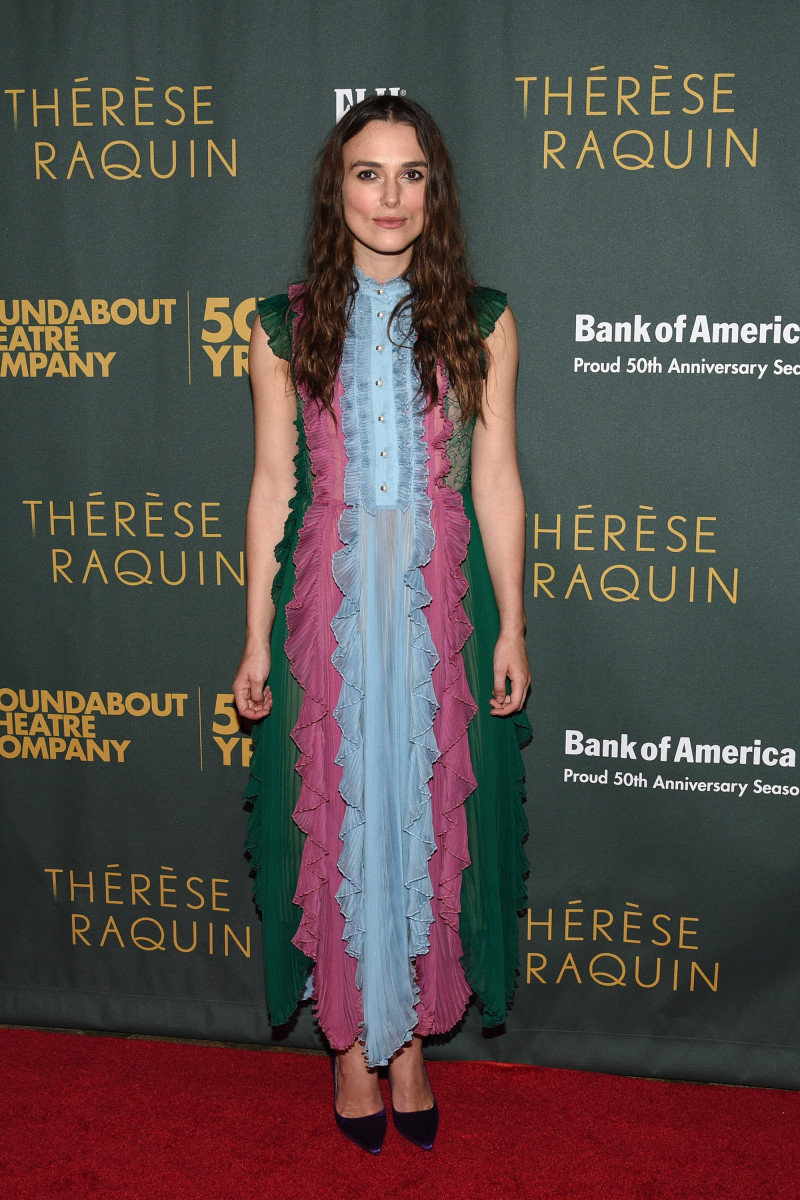 Keira Knightley in Gucci. Photo: Bryan Bedder/Getty Images for FIJI Water