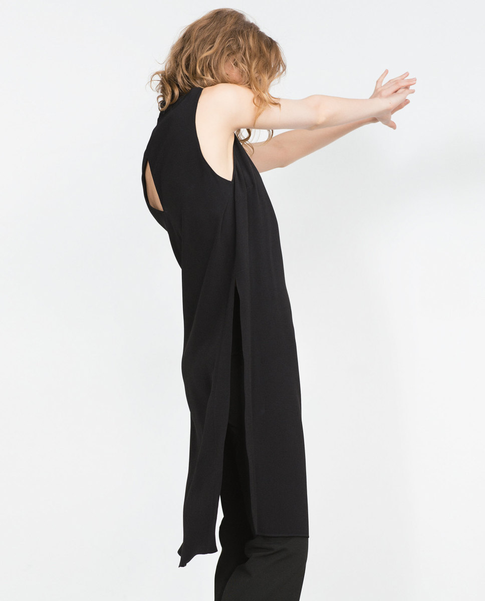 Tunic with side slits, $69.90, available at Zara.