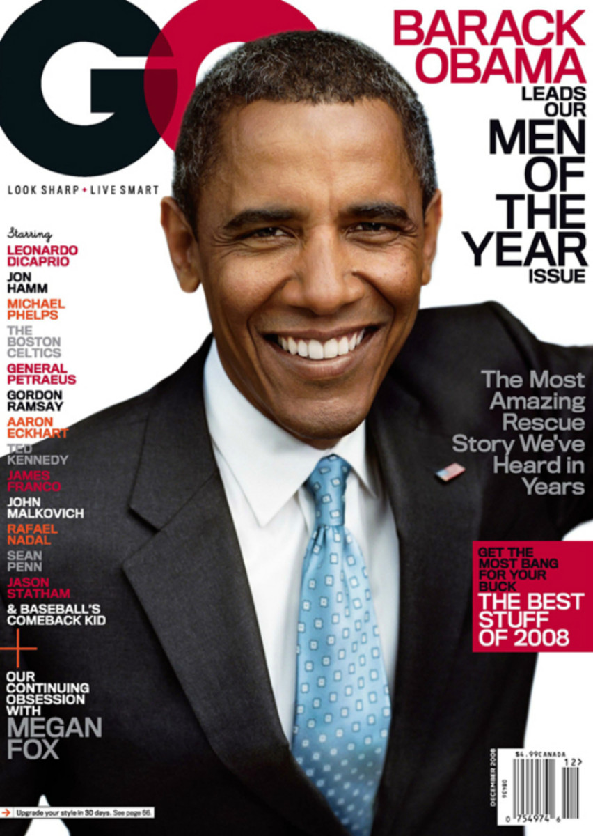 President Obama on the cover 'GQ''s 'Men of the Year' issue in 2008. Photo: 'GQ'