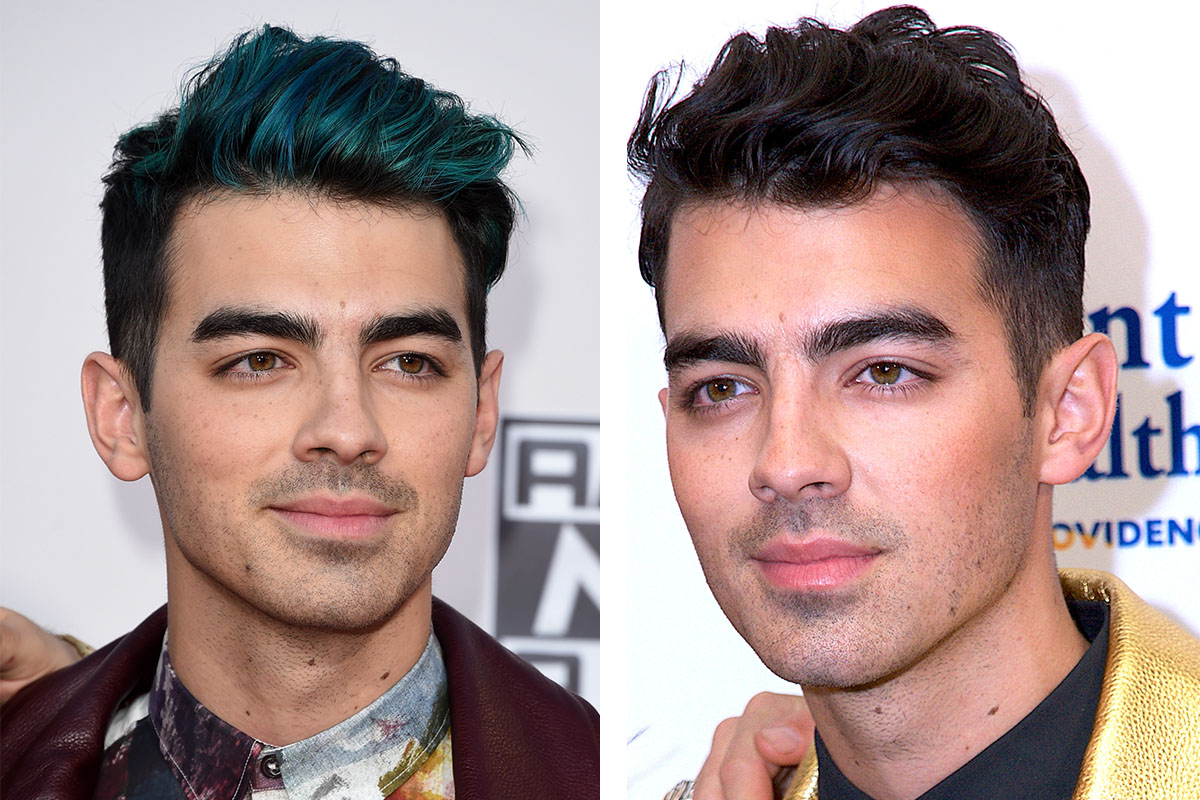 Joe Jonas is very zen about all his hair choices. Photos: Jason Merritt & Unique Nicole/Getty Images