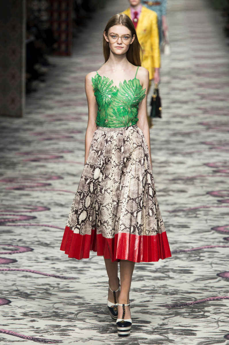 A look from Gucci's spring 2016 collection. Photo: Imaxtree