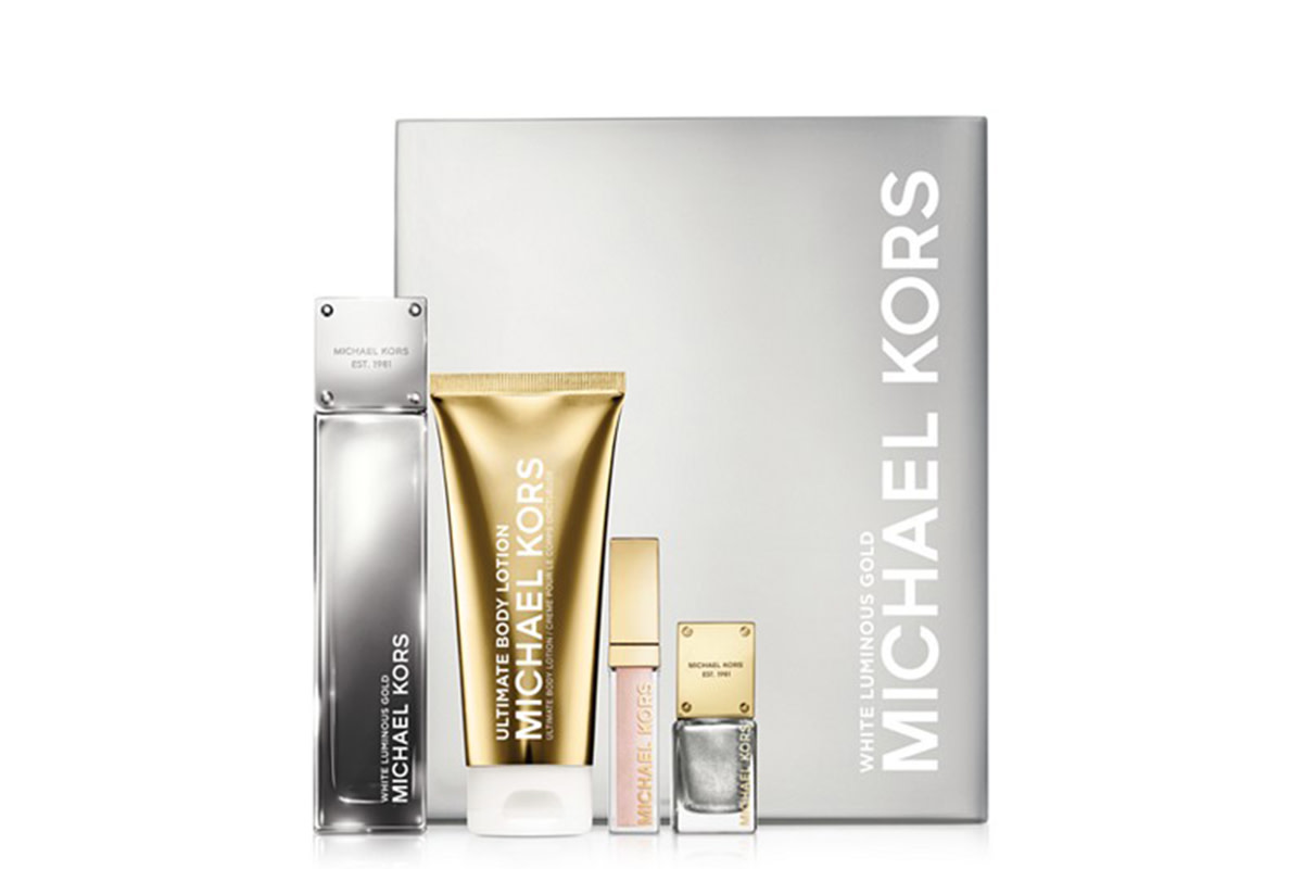 Michael Kors White Luminous Gold Gift Set, $67, available at Macy's. Photo: Michael Kors